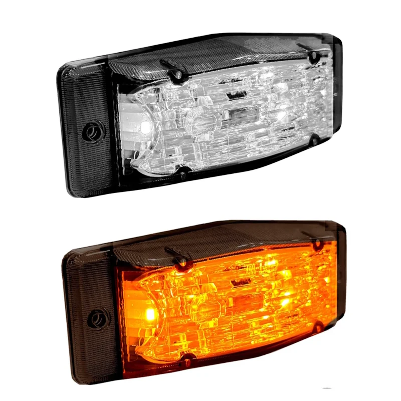 Lampada LED sottile a doppio bruciatore / Bicolore con lente scura