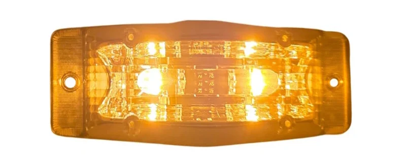 Lampada LED sottile a doppio bruciatore / Bicolore con lente trasparente