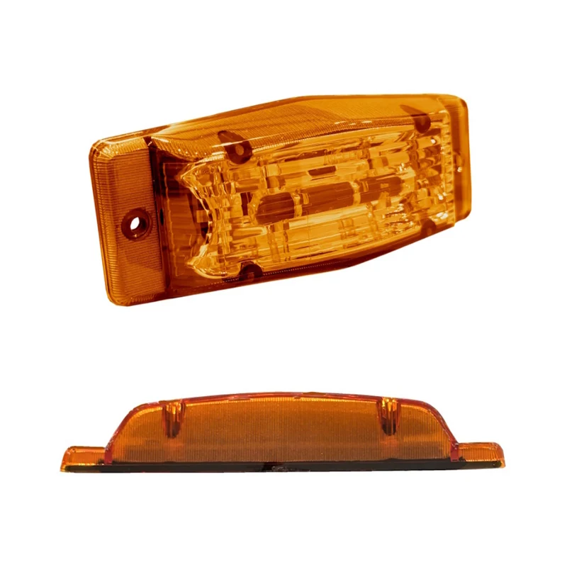 Lampada LED a doppio bruciatore sottile con lente ambrata