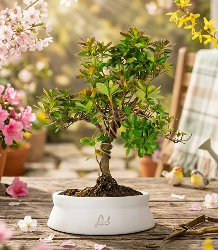 Bonsai di Azalea (Rhododendron indicum) 9 Anni