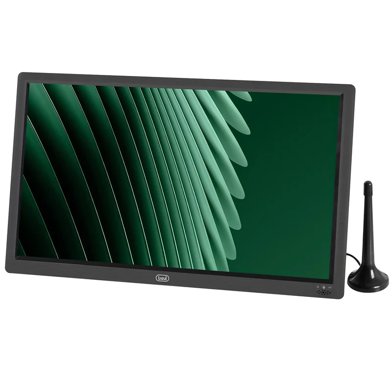 Trevi Gulliver 16 Televisore Portatile LED 16" HDMI con lettore memoria SD, AV e USB, tripla alimentazione, corrente 220V, auto e camper 12V, batteria litio con autonomia fino a 2 ore, TV da campeggio