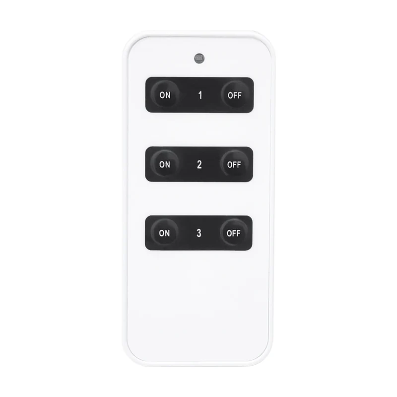 GBC Kit presa di corrente bipasso 220V telecomandata per controllo remoto con telecomando 433mHz, compatibile con spina 10A e 16A, portata max 30 metri, LED e pulsante interruttore integrato, bianco