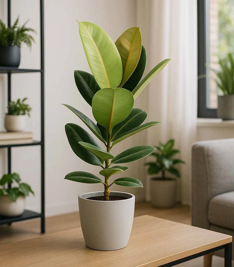 Ficus Elastica Robusta - H70 cm in Vaso Ø20