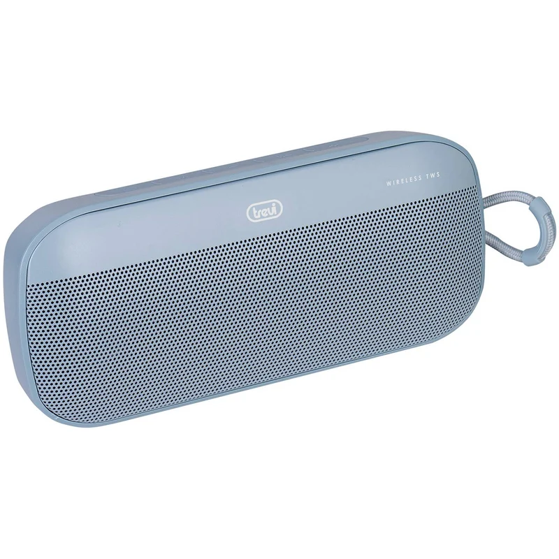 Trevi XR 8A18 Altoparlante Wireless 12W, cassa bluetooth portatile a batteria con connettività Lettore MP3 USB e Micro SD, ricaricabile tramite presa USB type-C, azzurro