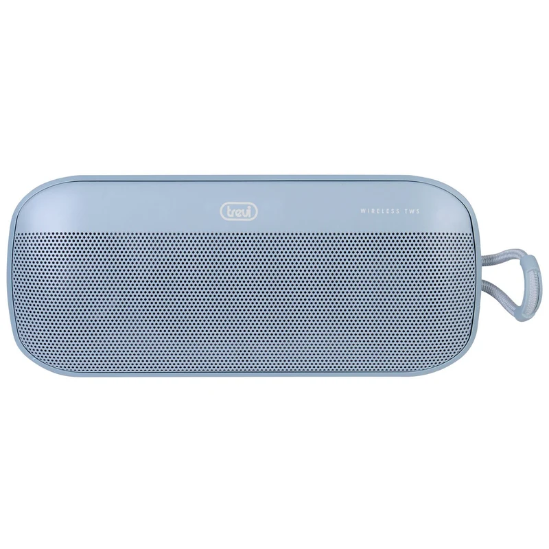 Trevi XR 8A18 Altoparlante Wireless 12W, cassa bluetooth portatile a batteria con connettività Lettore MP3 USB e Micro SD, ricaricabile tramite presa USB type-C, azzurro