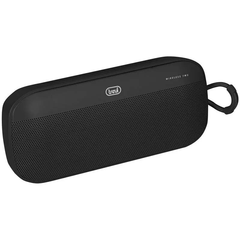 Trevi XR 8A18 Altoparlante Wireless 12W, cassa bluetooth portatile a batteria con connettività Lettore MP3 USB e Micro SD, ricaricabile tramite presa USB type-C, nero