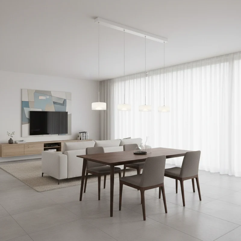 Belinda sospensione bianco LxLxA 1050x150x1500mm