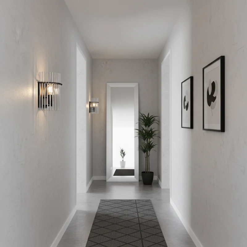 Gorley applique nero LxA 250x260mm AL: 125mm