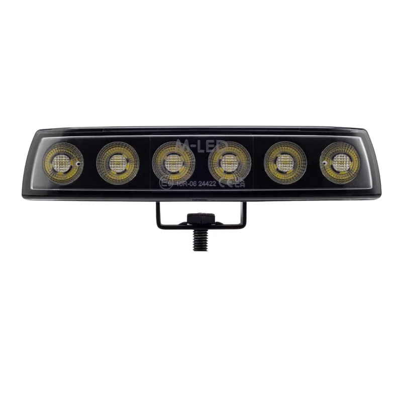 Lampada da lavoro a LED sottile effetto scuro con bordo curvo / 30 W