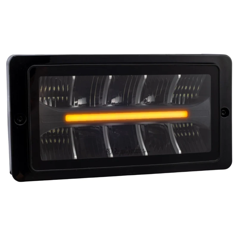 Lampada spot rettangolare Classic 220 con doppia striscia luminosa di posizione