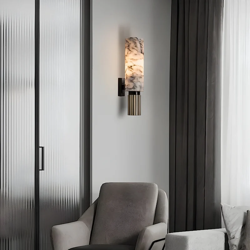 Marmor Wandleuchte Deluxe