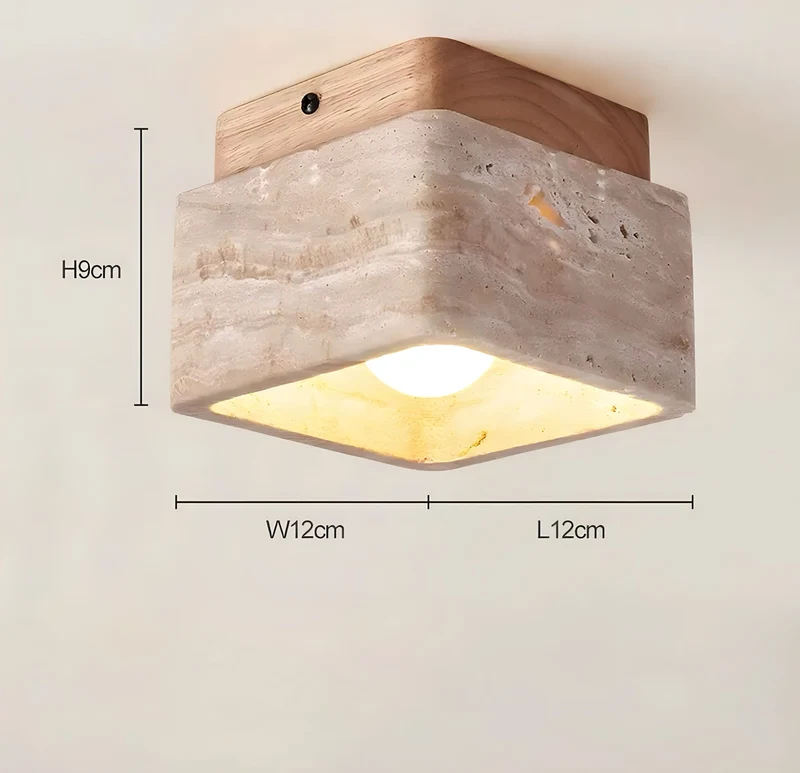 Deckenlampe Legna Travertina