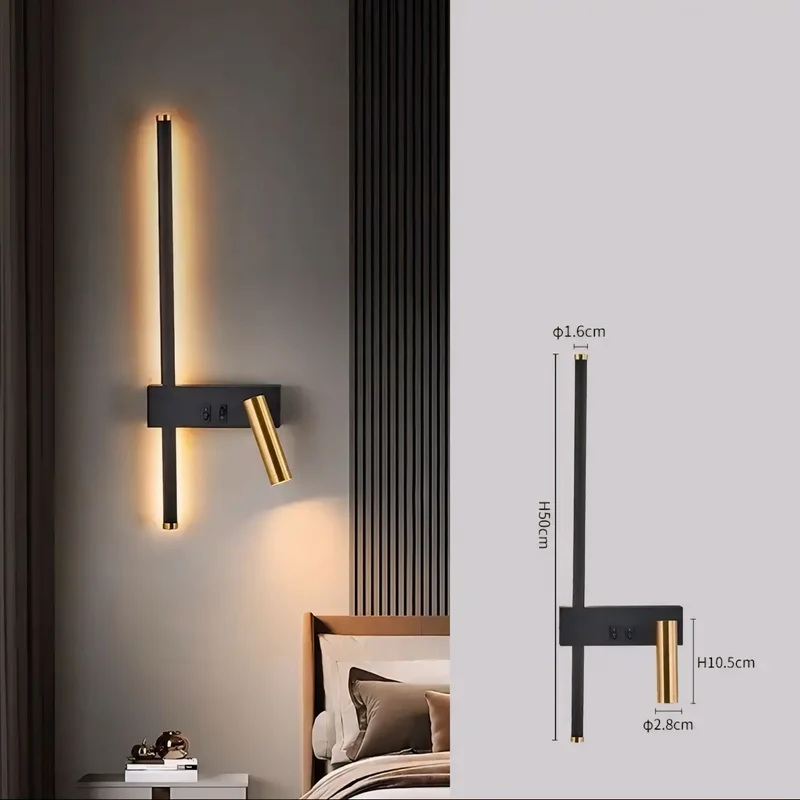 Wandleuchte Modern Lettura