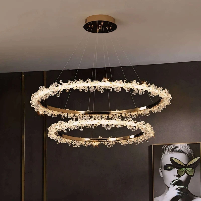 Hängelampe Halo Crystal