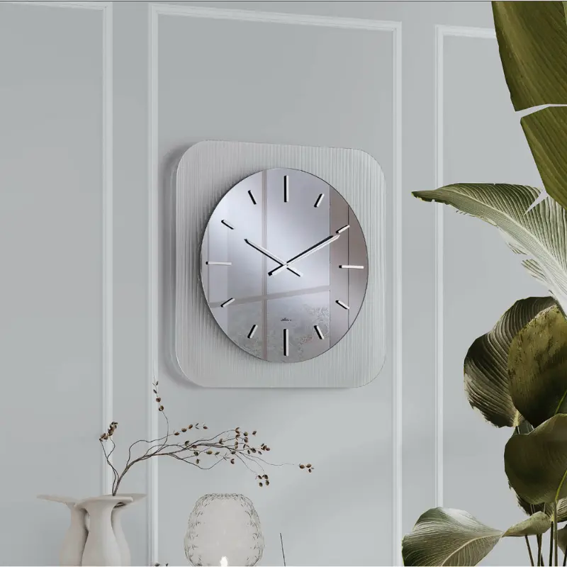 Ondaline orologio vetro trasparente 75x75cm