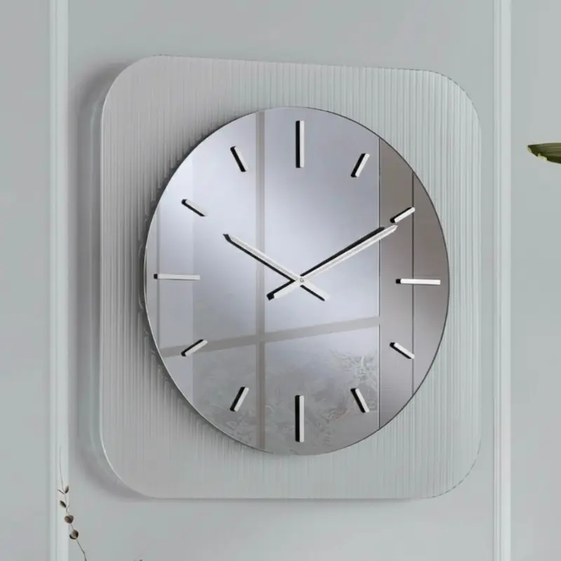 Ondaline orologio vetro trasparente 75x75cm
