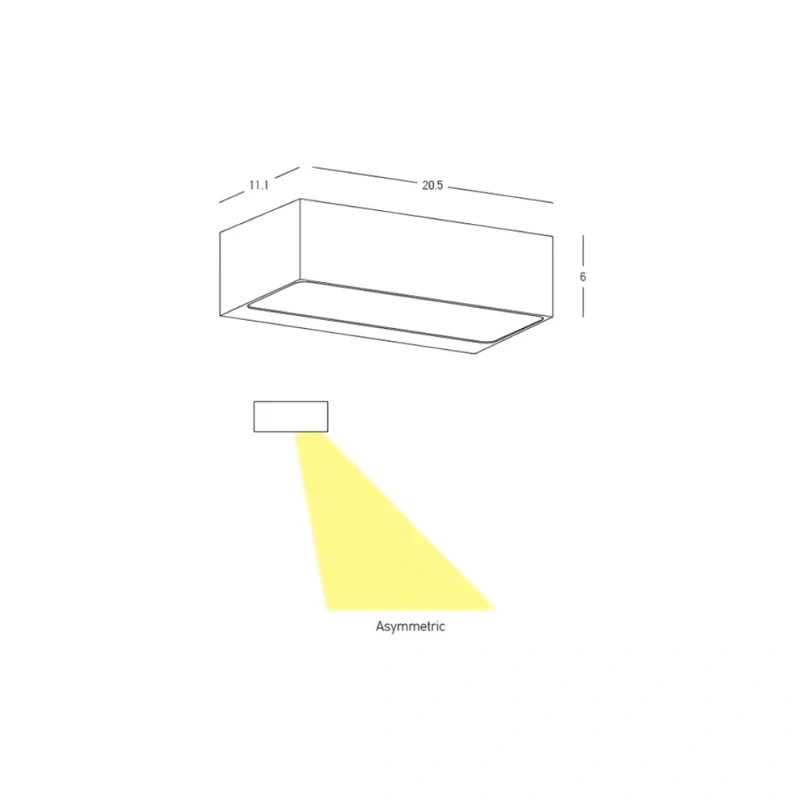Quasar applique 20.5x6cm (art.E518)