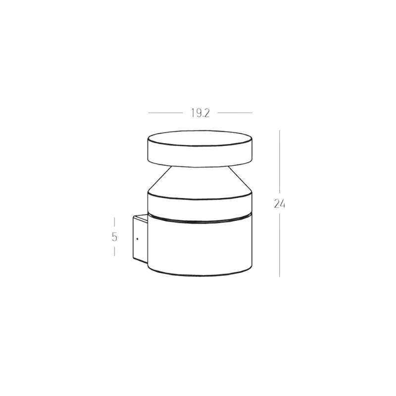 Vista applique 19.2x24cm (art.E474)