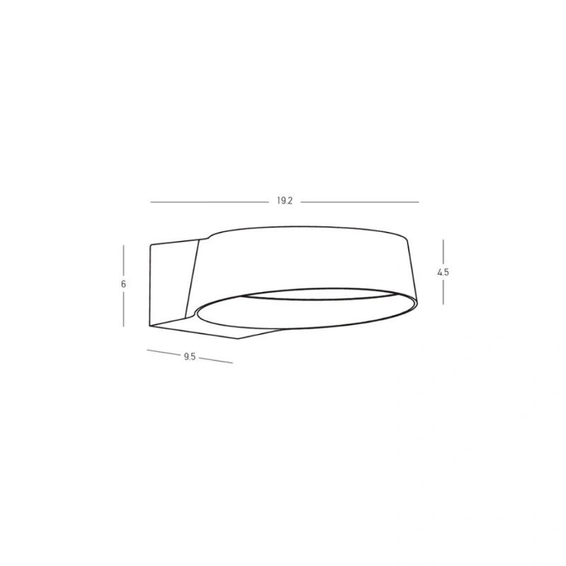 Flusso applique 19.2x6cm (art.E464)