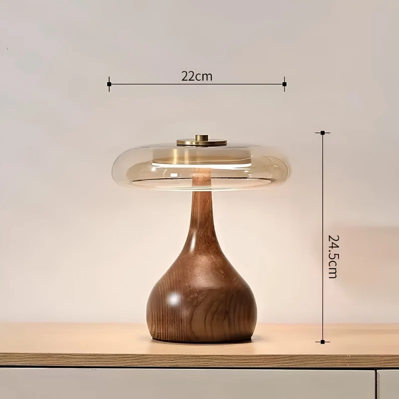 Tischlampe Legno Curvata
