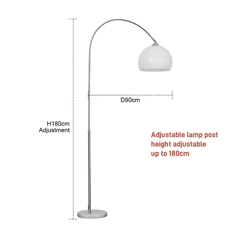 Bogen-Stehlampe Arancio