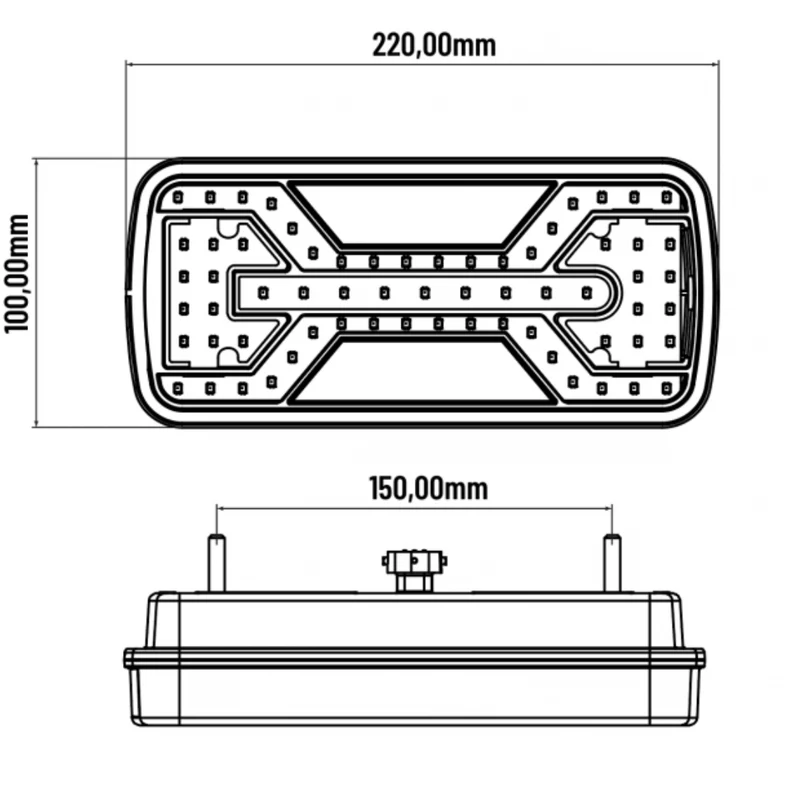 Fanale posteriore a LED X-Spider