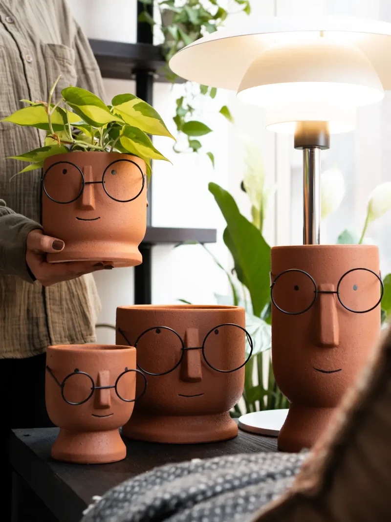 Jojo Brown Ceramic Planter