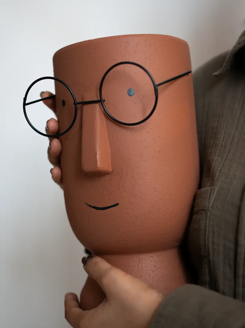 Jojo Brown Ceramic Planter