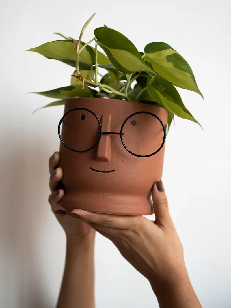 Jojo Brown Ceramic Planter