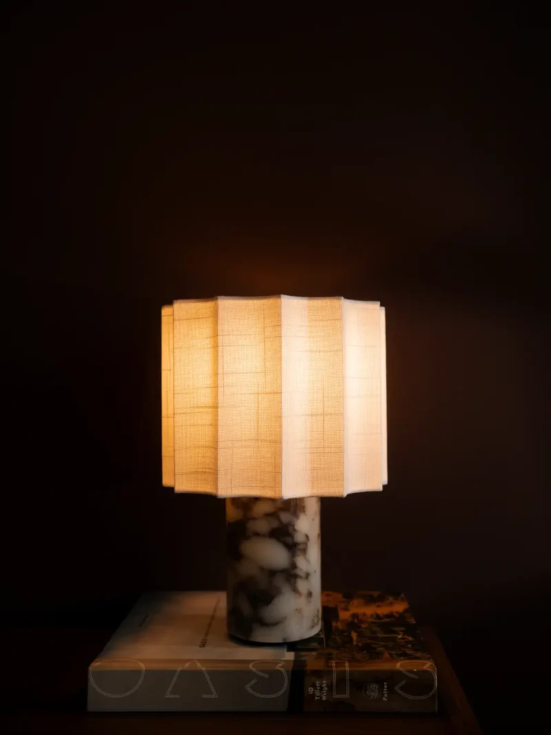Haze Marble Portable Table Lamp