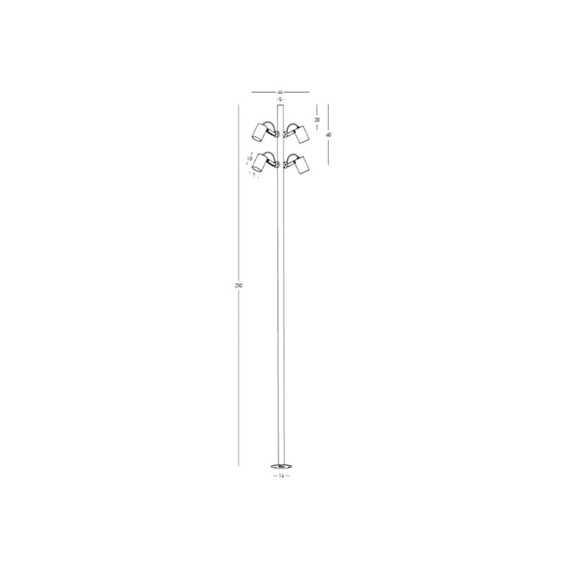 Stele paletto 250x44cm (art.E406)