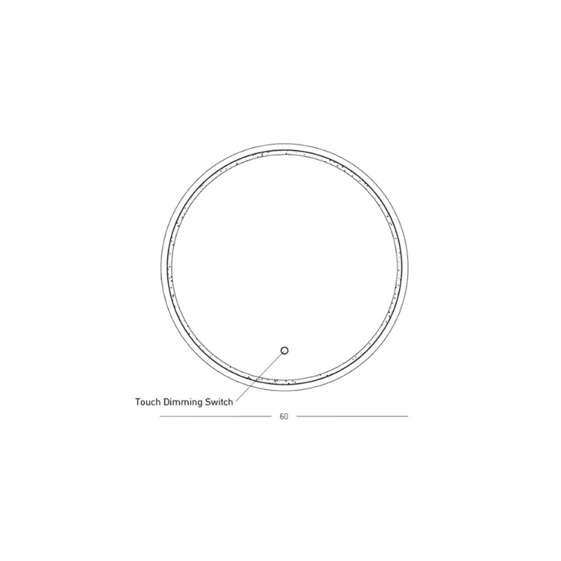 Tury specchio Ø60cm (art.25388-25389)