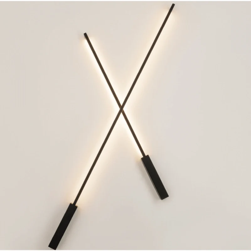 Lines applique nero 81x3.5cm (art.25321)