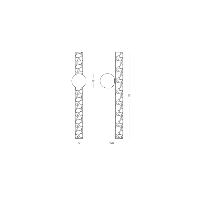 Muri applique 15.8x60cm (art.25315)