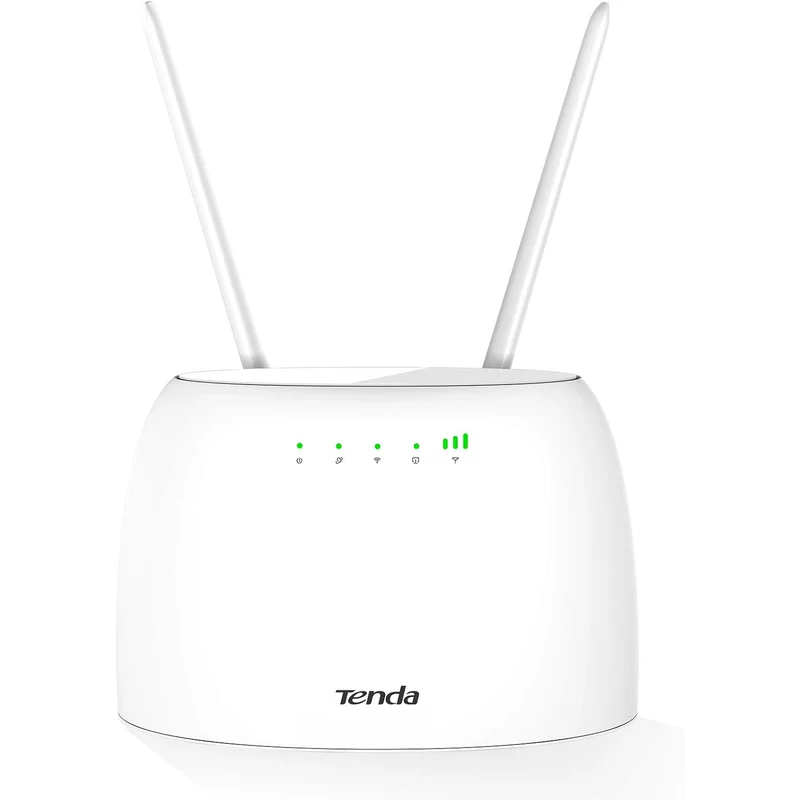 Tenda 4G06 Router 4G VoLTE Cat4 Wireless 300Mbps, Router WiFi con SIM, 2 Antenne Rimovibili, Porta LAN/WAN, Modem 4G SIM, Senza Configurazione, Plug&Play