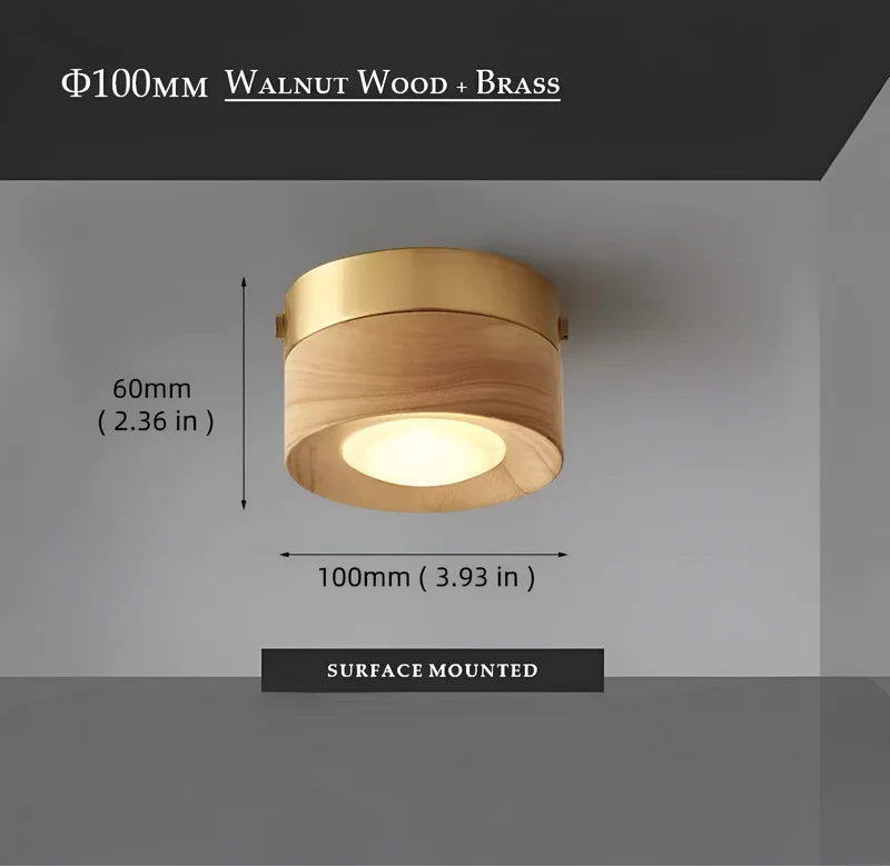 Deckenlampe Walnut Luxe