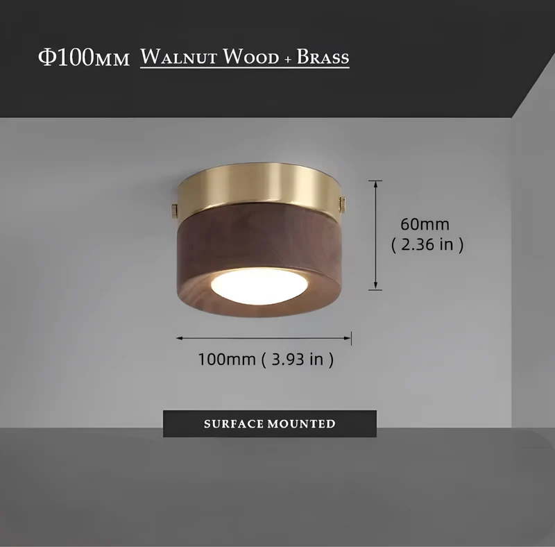 Deckenlampe Walnut Luxe
