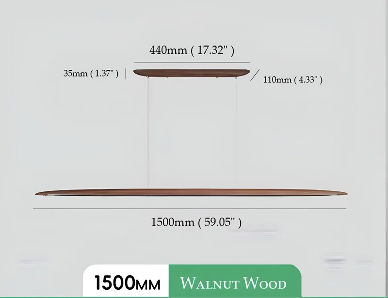 Pendelleuchte Walnut Glow