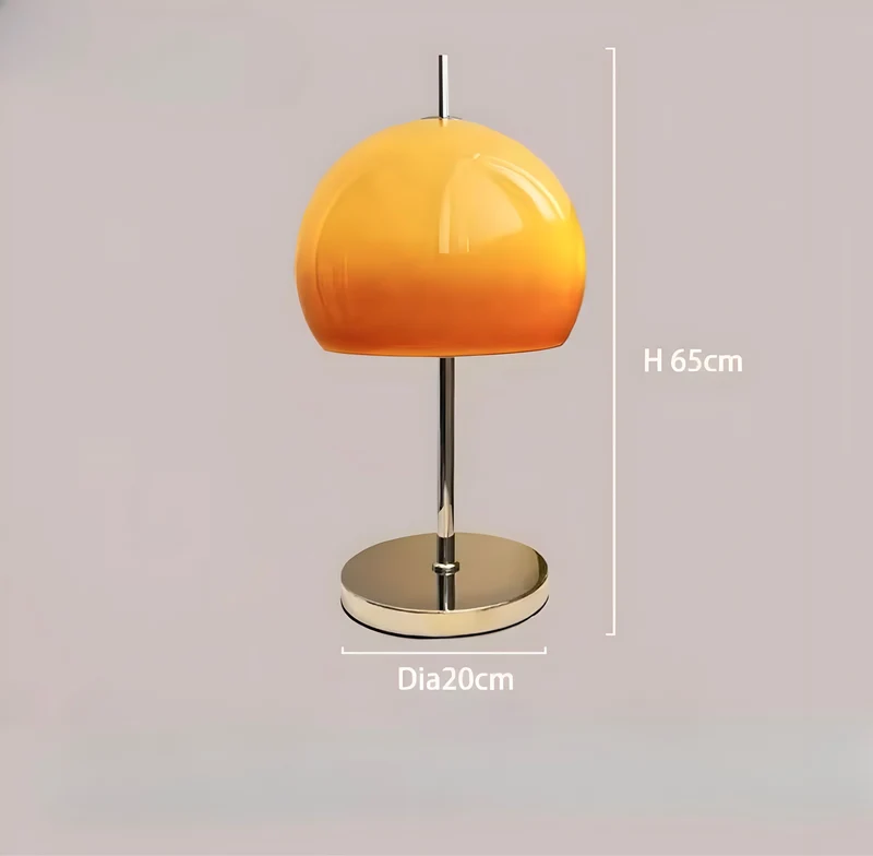 Vintage Tischleuchte Arancio