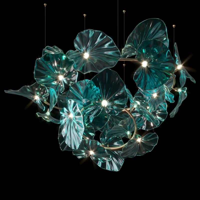 Designer Kronleuchter Ninfea Verde