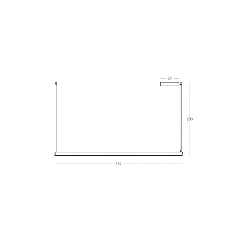 Diam sospensione nera 152x200cm (art.2556)