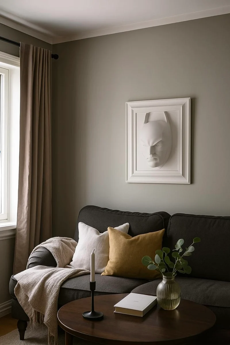 Eroe notturno Bianco opaco quadro 70x60cm