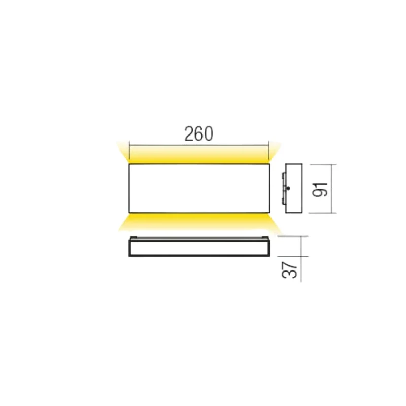 Kamal Applique 260mm 3000k