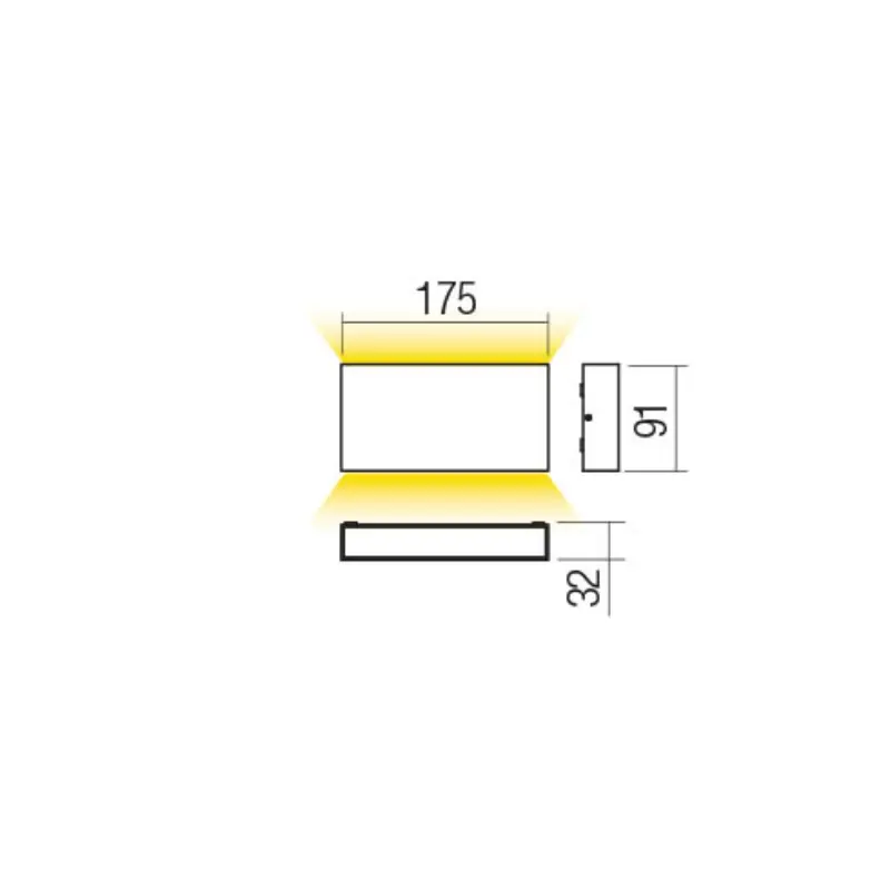Kamal Applique 175mm 3000k