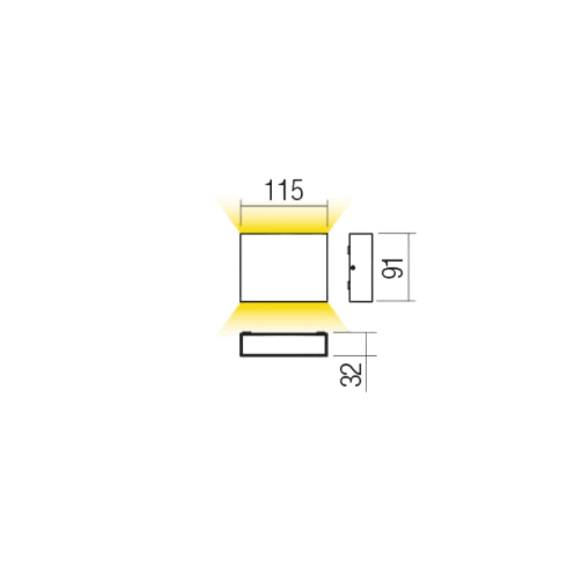 Kamal Applique 115mm 3000k