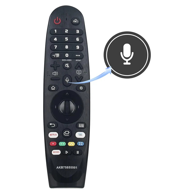 Telecomando di ricambio per televisori LG, telecomando con controllo vocale per Smart TV LG, Telecomando sostitutivo LG