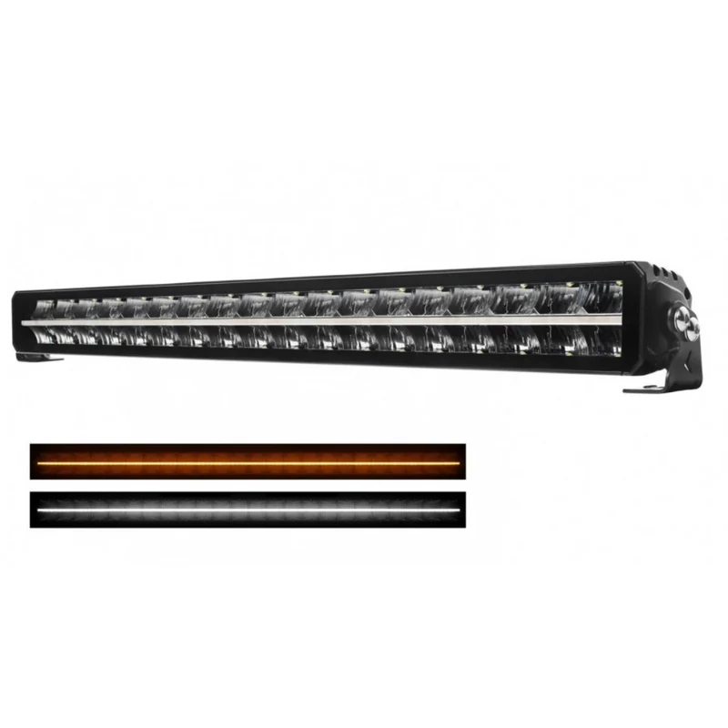 Barra luminosa a LED da 32" con doppia striscia DRL ambra e bianca