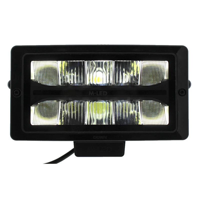 Lampada spot rettangolare Classic 220 con doppia luce di posizione