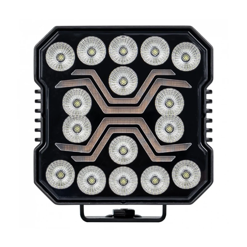 Lampada da lavoro a LED Spider con luce di posizione ambra / 60 W