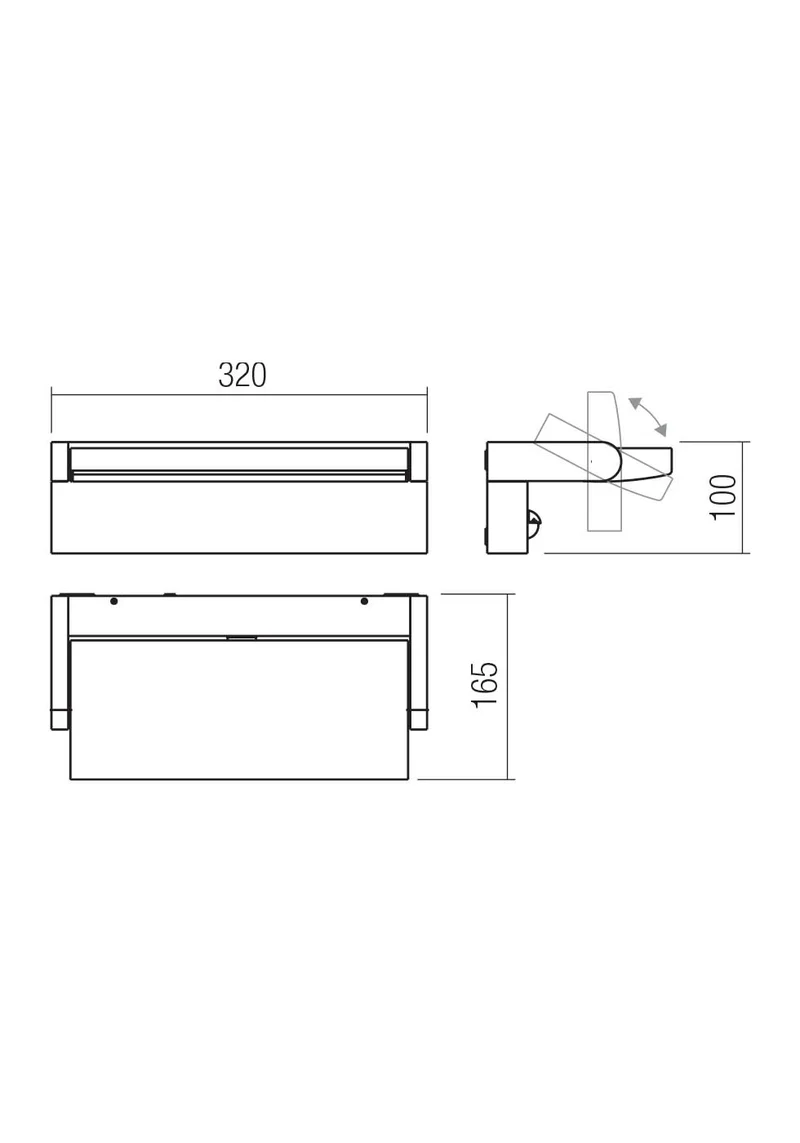 Flip Wall lamp applique 320 mm